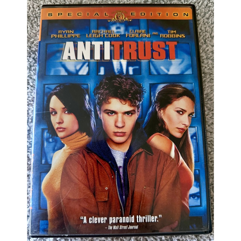 MGM Antitrust DVD Excellent Special Edition Ryan Phillippe Thriller 2000